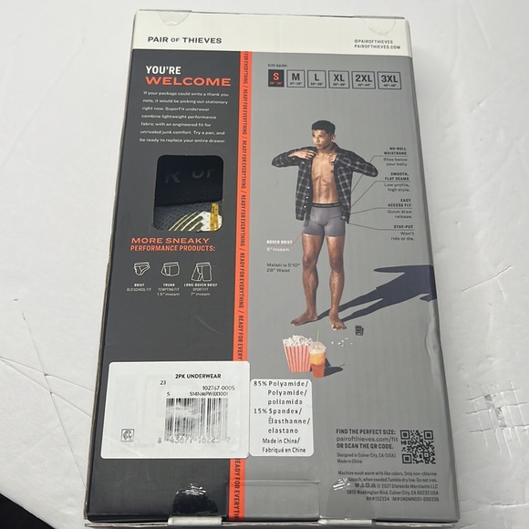 Pair of Thieves SUPERFIT 2-Pack Adult Mens Boxer Briefs - Picture 9 of 12